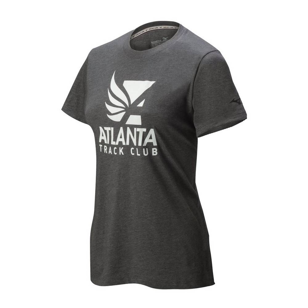 Camisetas Mizuno Running Atlanta Track Club 50/50 Para Mujer Grises 6247901-LG
